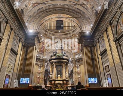 Santa Maria della fonte basilic in Caravaggio sanctuary, Bergamo, Lombardy, Italy Stock Photo