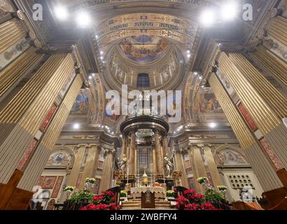 Santa Maria della fonte basilic in Caravaggio sanctuary, Bergamo, Lombardy, Italy Stock Photo