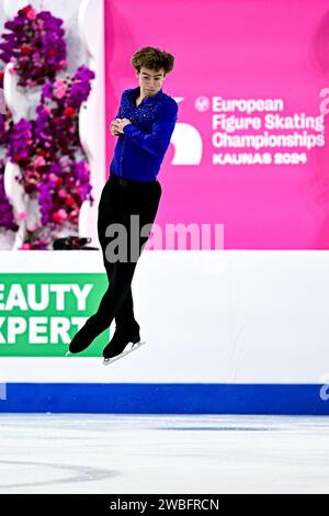 Edward APPLEBY (GBR), during Men Free Skating, at the ISU European