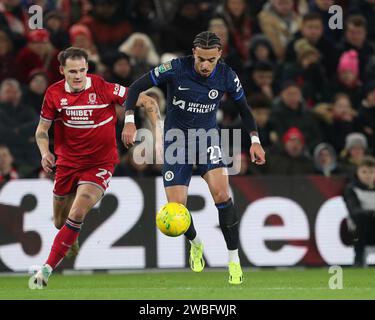 Chelsea's Malo Gusto during the Carabao Cup final at Wembley Stadium