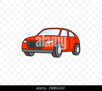 Car, automobile, automotive, vehicle and auto, colored graphic design. Transport, transportation, drive and driving, vector design and illustration Stock Vector