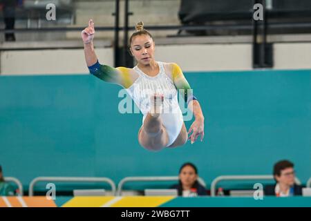 October 23, 2023: Flavia Saraiva of Brazil (9) competes on beam during
