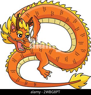 Year of the Dragon Dancing Dragon Cartoon Clipart Stock Vector Image ...