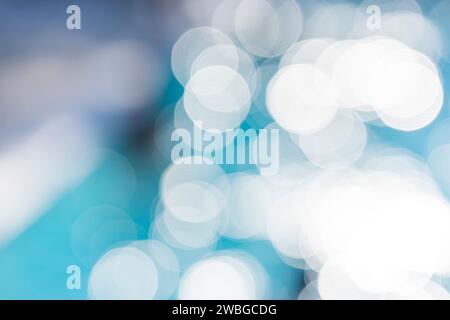 abstract blurred image of blue and white effects. Stock Photo