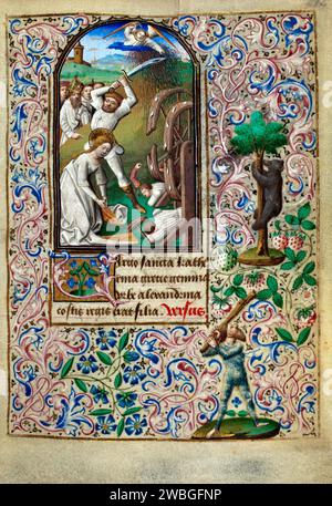 The Martyrdom of Saint Catherine of Alexandria Stock Photo - Alamy