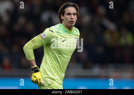 Milan, Italy. 10th Jan, 2024. Marco Carnesecchi of Atalanta during the Coppa Italia match at Giuseppe Meazza, Milan. Picture credit should read: Jonathan Moscrop/Sportimage Credit: Sportimage Ltd/Alamy Live News Stock Photo