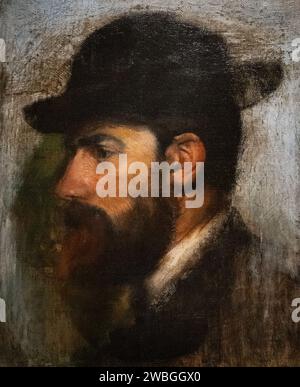 portrait of D'Henri Rouart by Edgar Degas in 1871 Stock Photo