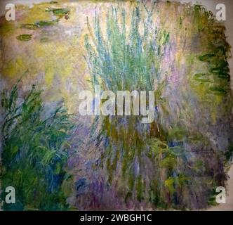 painting 'Nympheas' or 'Water Lily' by Claude Monet from 1914-1917 Stock Photo