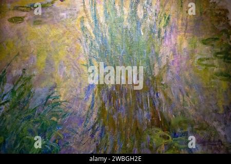 painting 'Nympheas' or 'Water Lily' by Claude Monet from 1914-1917 Stock Photo