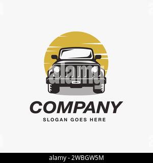 Jeep SUV Adventure car logo icon vector Stock Vector