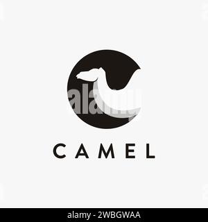 Abstract letter c for camel logo icon vector template on white background Stock Vector