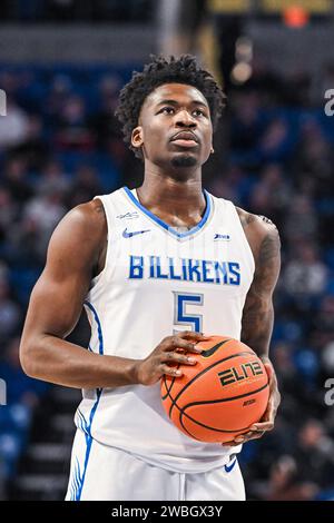 JANUARY 10, 2024: Saint Louis Billikens forward Bradley Ezewiro (3 ...