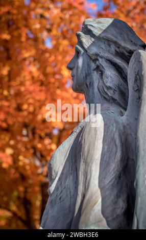 Hollywood Cemetery is a historic cemetery in Richmond, VA Stock Photo