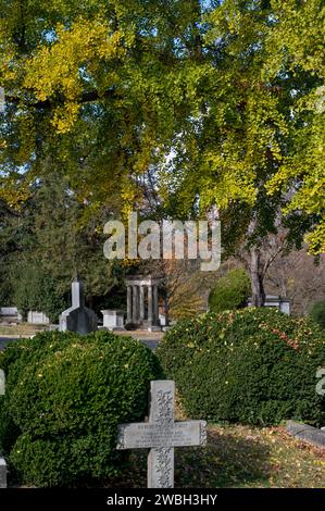 Hollywood Cemetery is a historic cemetery in Richmond, VA Stock Photo