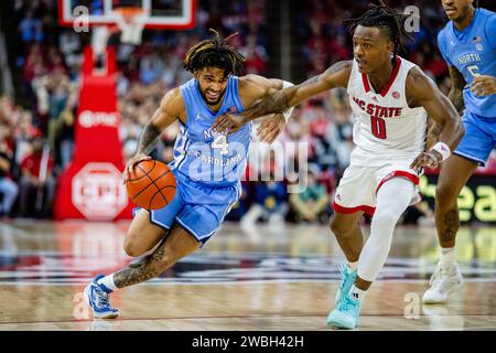 Raleigh, NC, USA. 10th Jan, 2024. NC State Wolfpack guard DJ Horne (0 ...