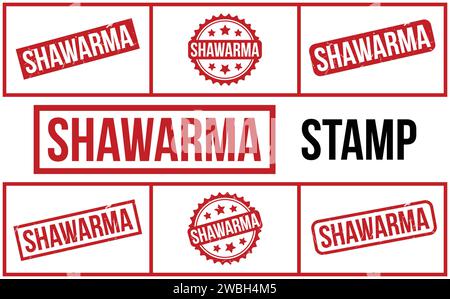 Shawarma Labels Shawarma icon vector logo set collection for web app ui Stock Vector ...