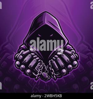 Gamer mascot esport logo design Stock Vector