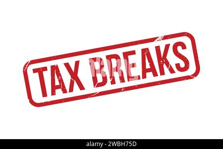 Tax Breaks Stamp. Tax Breaks Rubber grunge Stamp Seal Stock Vector