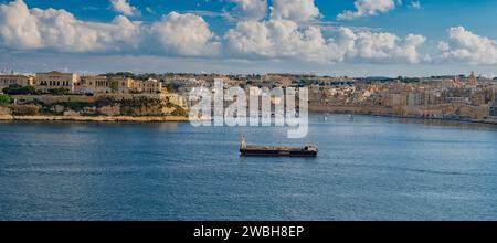 Grand Harbor in Valletta, Malta Stock Photo