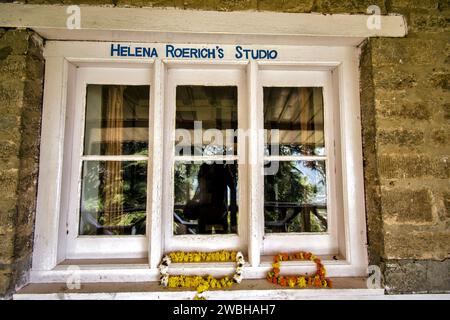 Helena Roerich Studio, Nicholas Roerich Museum, Nicholas Roerich Art Gallery, Naggar, Kullu, Himachal Pradesh, India, Asia Stock Photo