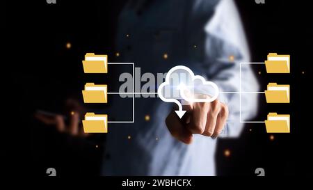 document management organizing organizational information document visualization record management Efficient online document file information software Stock Photo