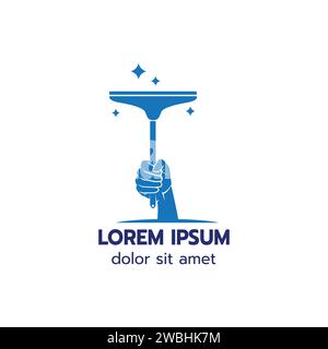 House Cleaning logo designs concept,House Cleaning Service Logo creative logo template on white background vector  illustration Stock Vector