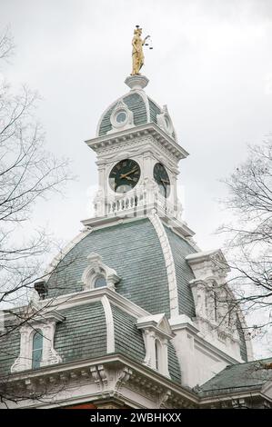 The old Warren County Courthouse in Warren, PA, USA Stock Photo