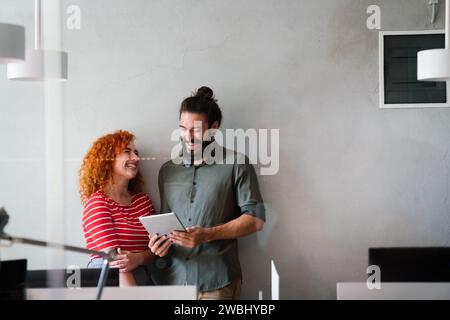 Software engineers working on project and programming in company. Startup business teamwork concept Stock Photo