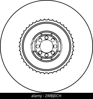 Flywheel and clutch disc. Vector illustration Stock Vector Image & Art ...