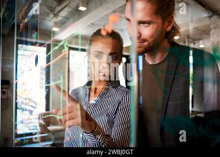 Software engineers working together on project at tech startup. Business designers working together Stock Photo