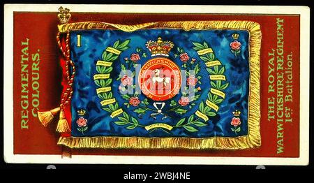 Cravatta Regimental Royal Warwickshire In Poliestere - Fatta A Mano UK, Lusso E Cuciture Foderate - 2