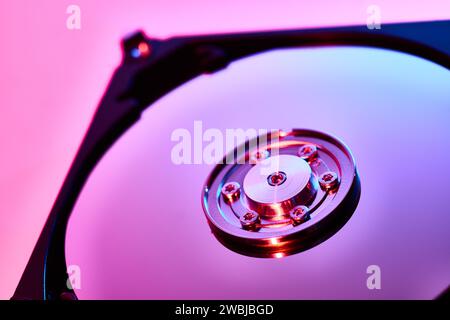 View of the Interior detail of Hard Disk Stock Photo