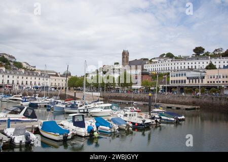 Views over the Harbour in Torquay, Devon in the UK Stock Photo