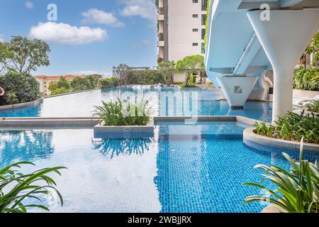 Curated visual reference: Gallery Detail: The Swimming Pools At A Luxury Apartment Complex In Ho