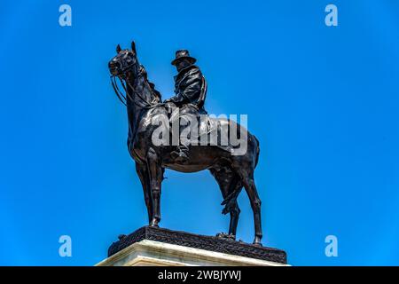 Washington DC, USA; June 2, 2023: Statue and monument of 18th US President Ulysses S. Grant, which is located in the vicinity of the capitol. Stock Photo