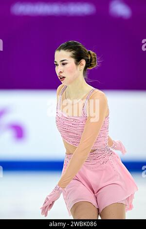 Ana Sofia BESCHEA (ROU), during Women Short Program, at the ISU