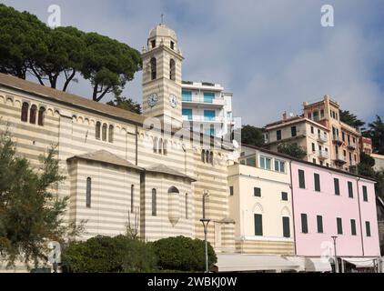 Church of Our Lady of Consolation (Nostra Signora della Consolazione) in Celle Ligure, Liguria, Italy Stock Photo