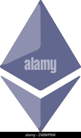Ethereum Cryptocurrency logo vector icon. . Crypto currency coin money symbols. Stock Vector