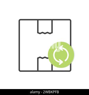 concept of return policy icon - vector illustration Stock Vector