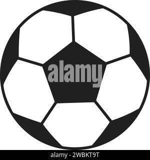 Soccer ball. Football ball realistic. Mockup of sports element vector illustration Stock Vector