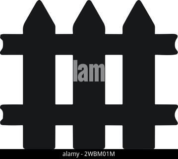 wooden fence vector, garden or farm palisade, gate or balustrade with picket. Enclosure railing, banister or fencing sections. Wooden fence and balust Stock Vector