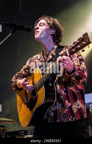 Milan Italy. 10th Jan 2024. The German band GIANT ROOKS performs live on stage at Santeria Toscana 31 during the 'How Have You Been? The Tour'. Stock Photo