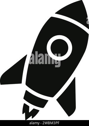 Spacecraft Rocket icon. Space ship launch icon. Rocket ship launch concept. Space rocket launch with fire. Rocket simple icon flat style stock vector. Stock Vector