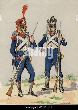 Uniformes - 1er Empire - Infanterie Légère - 13me Régiment - Carabinier Uniformes - 1er Empire - Infanterie Légère - 13me Régiment - Carabinier