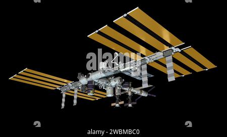 a-computer-generated-rendering-shows-the-international-space-station-as
