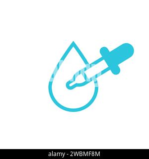 Pipette icon. Eye Drop icon. From blue icon set. Stock Vector
