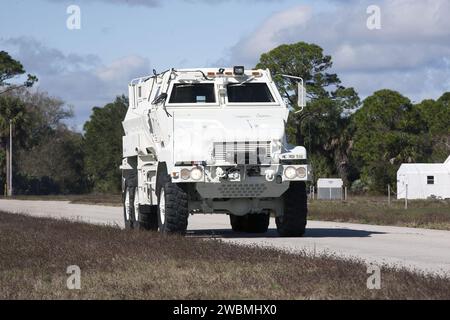 CAPE CANAVERAL, Fla. – One of four new emergency egress vehicles ...