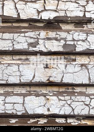White crackled- chipping paint background, Peeling white paint backdrop Stock Photo