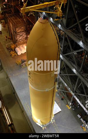 The redesigned External Tank at Kennedy Space Center’s Vehicle Assembly ...