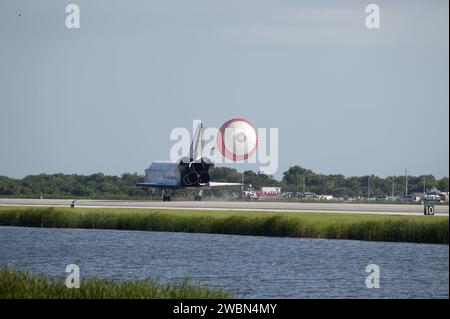 Atlantis deployed its drag chute to slow on Runway 33, completing the ...